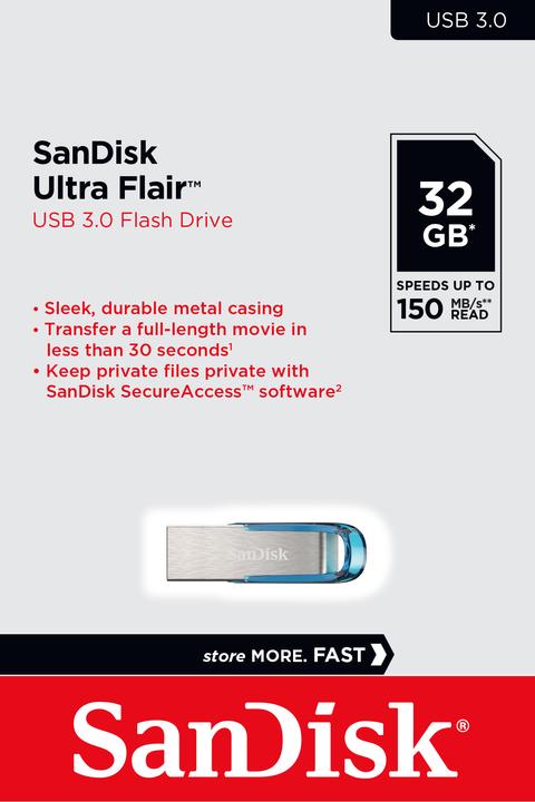 Actual product image SanDisk Ultra Flair (32 GB, USB-A, USB 3.0)