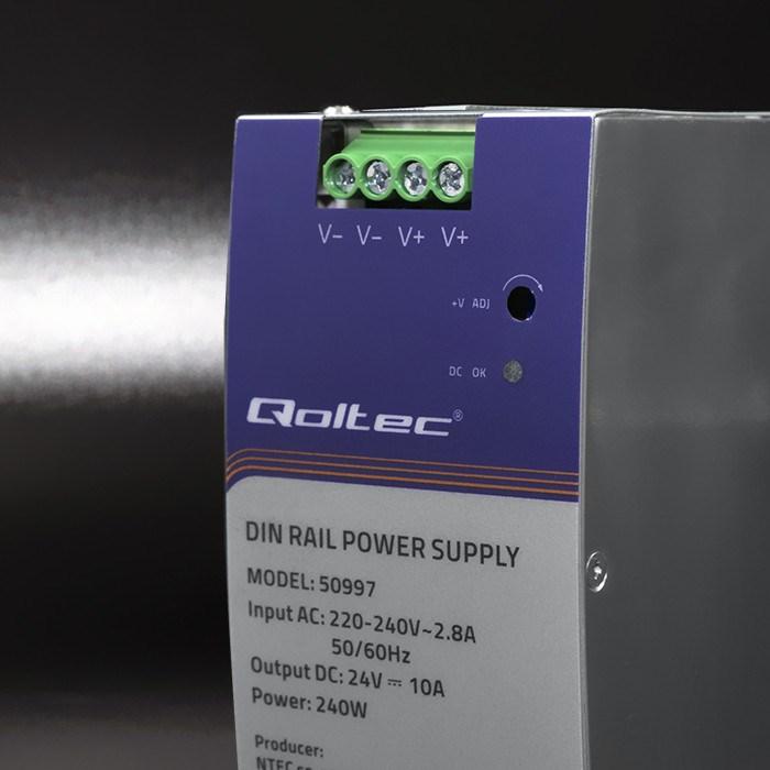 Produktbild Qoltec 50997 DIN rail power supply 240W