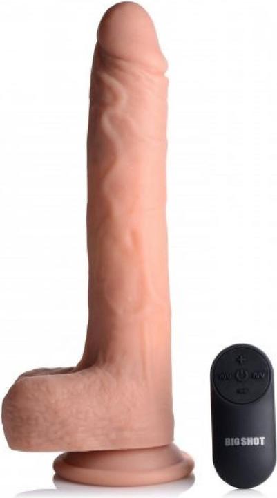 Immagine prodotto Curve Toys XLDildo vibrante e rimbalzante con ventosa e testicoli Beige