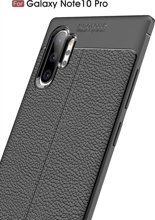 Produktbild Screenguard Samsung Galaxy Note10+ Hülle Leather Design TPU Cover (Samsung Galaxy Note 10+)