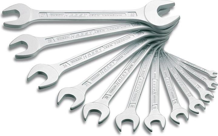 Actual product image HAZET Double open-end spanner set (7 mm, 13 mm, 21 mm, 22 mm, 11 mm, 10 mm, 19 mm, 16 mm, 17 mm, 8 mm, 15 mm, 18 mm, 20 mm, 9 mm, 6 mm, 14 mm, 12 mm)