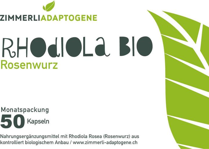 Actual product image Zimmerli Adaptogene Rhodiola Capsules (BIO) 50 Capsules (1 Piece, Capsules, 25 g)