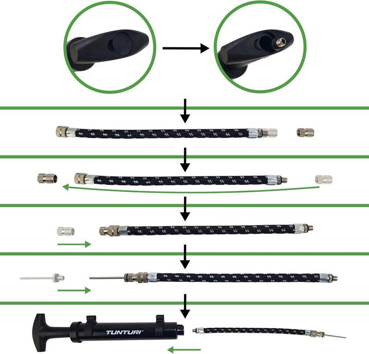 Actual product image Tunturi Double Action Pump - Ball Pumpe