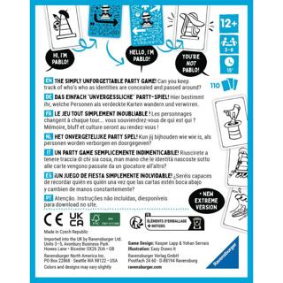 Energie-Label Ravensburger 24685 That's not a hat - Incognito - Partyspiel, Kartenspiel für 3-8 Personen (Deutsch, Italienisch, Niederländisch, Französisch)