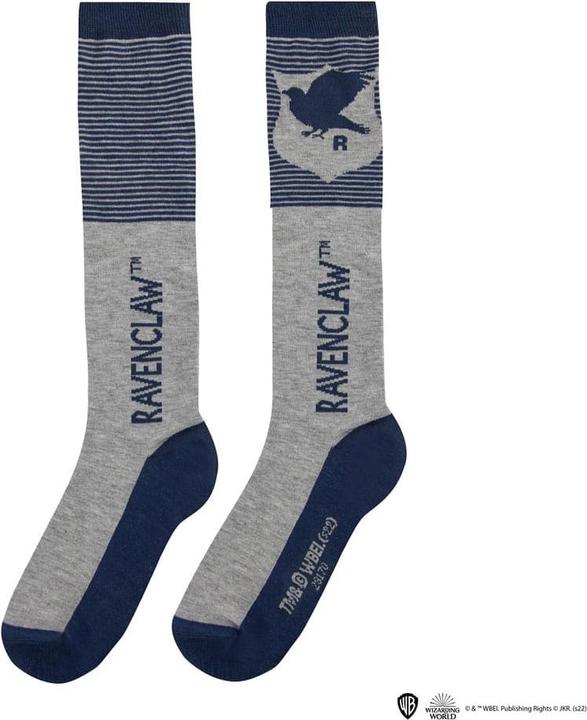 Produktbild Cinereplicas Set of 3 Ravenclaw knee high socks - Harry Potter CR1643 (3er Pack, 35 - 40)