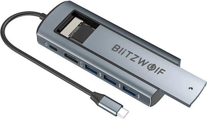 BlitzWolf Adaptér 6w1 HUB BW-Neo TH13 (USB-C, 6 Ports)
