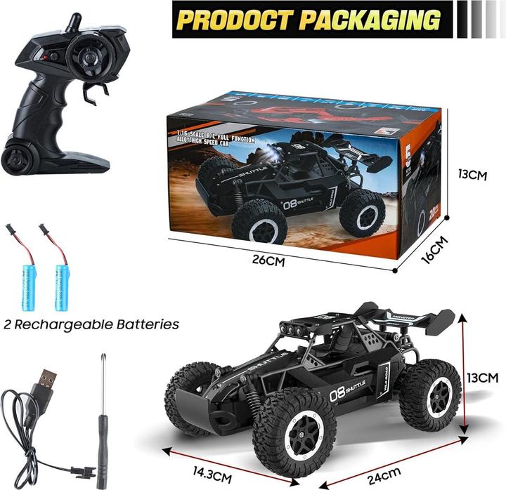 Immagine prodotto Cbx Auto telecomandata con carrozzeria in lega e luci LED