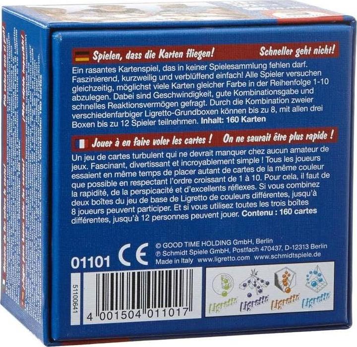 Actual product image Schmidt Spiele Ligretto (German, French, Italian)