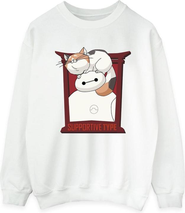 Actual product image Disney Womens/Ladies Big Hero 6 Baymax Frame Support Sweatshirt (XL)