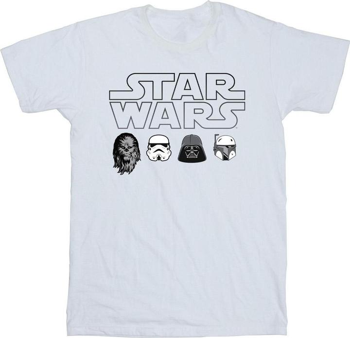 Immagine prodotto Star Wars Character Heads Maglietta Uomo (XXL)