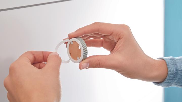 Actual product image tesa MOON towel ring incl. adhesive solution without drilling