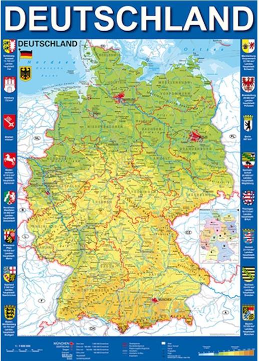 Produktbild Schmidt Spiele Deutschlandkarte (1000 Teile)
