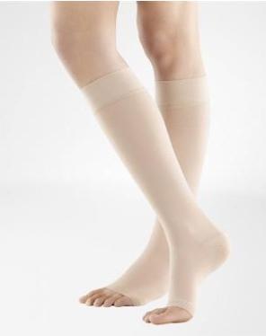 Veno Train SOFT AD KKL2 L normal/long offene Fussspitze creme Haftband Noppen 3cm (L)