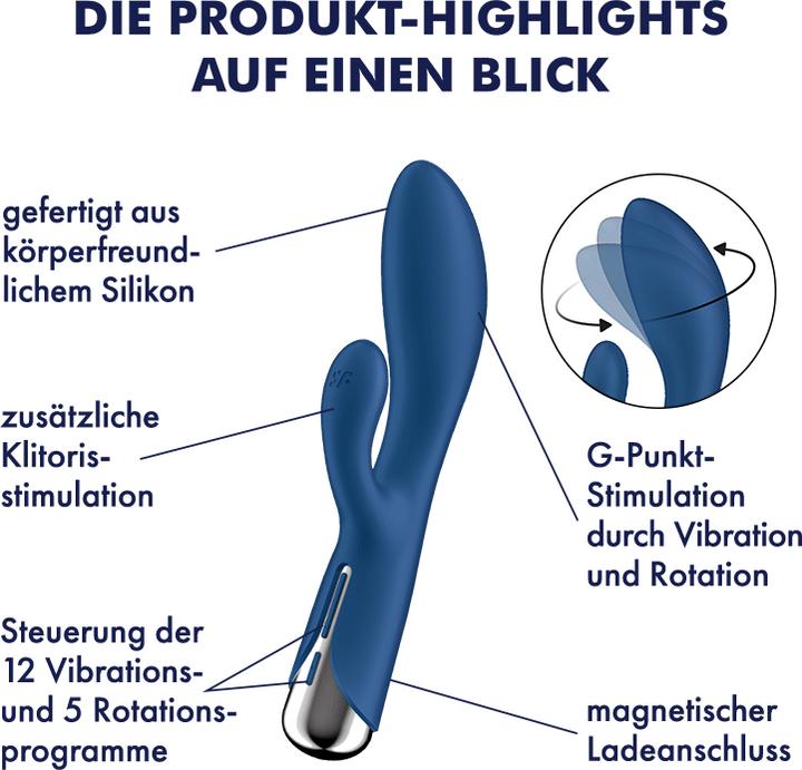 Image du produit Satisfyer Spinning Rabbit 1 Stimulation Clitoridienne Et G-Spot Beige
