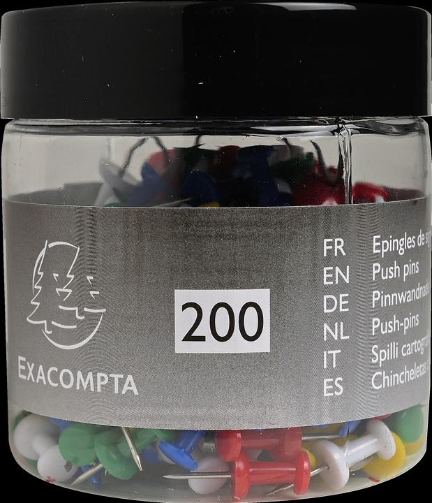 Actual product image Exacompta Pinboard Pin Push Pins (200 x)