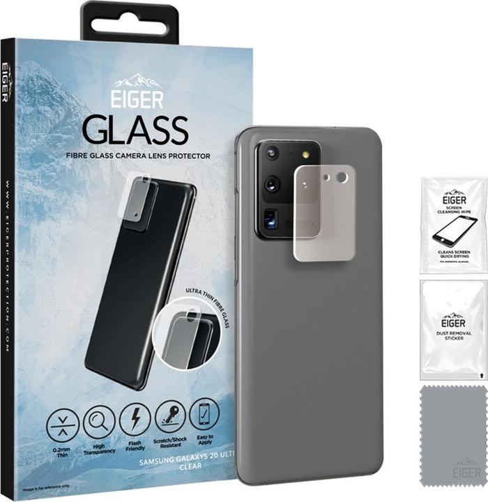 Actual product image Eiger Mountain Glass Lens (1 Piece, Samsung Galaxy S20 Ultra)