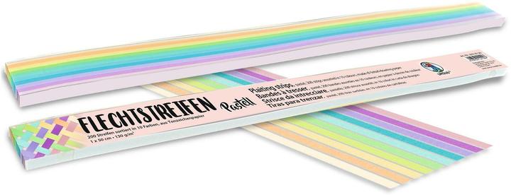 Immagine prodotto Ursus Carta artigianale 200 pezzi, strisce intrecciate pastello (130 g/m², 200 x)