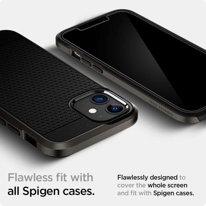 Image du produit Spigen iPhone 12 mini Verre tR EZ Fit (2Pack) (2 pièce(s), Apple iPhone 12 mini)