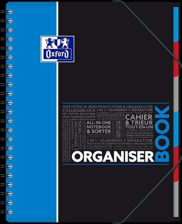 Produktbild Oxford Studium Collegeblock Organiserbook (A4+, Liniert, Kein Einband)