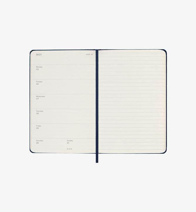 Image du produit Moleskine Agenda de poche Weekly (9 x 14 cm, Couverture rigide, Anglais)
