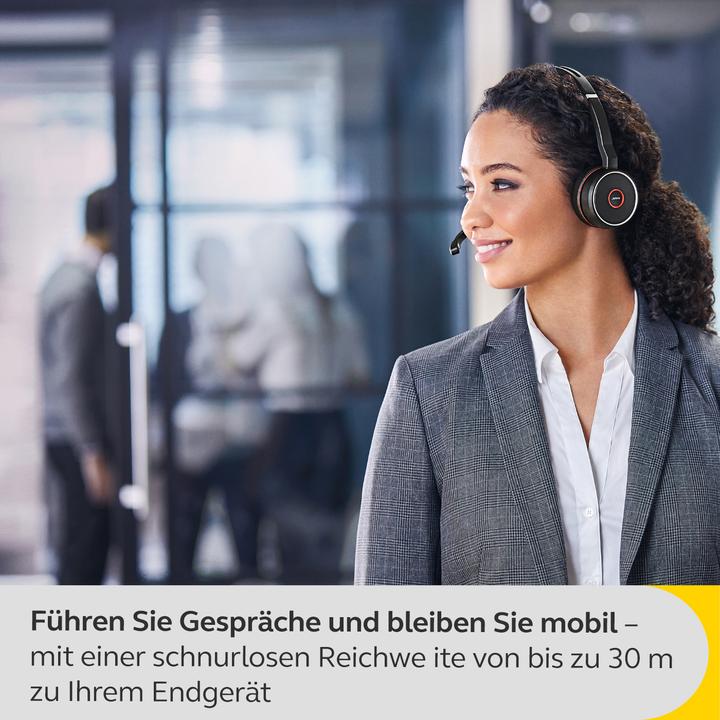 Actual product image Jabra Evolve 75 SE MS Stereo (Wireless, USB-A)