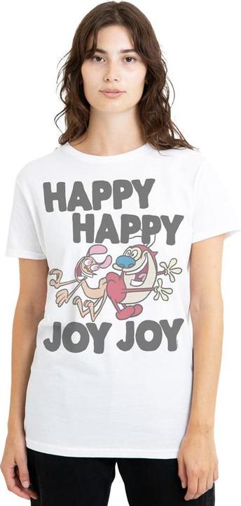 Immagine prodotto Ren & Stimpy Happy Happy Joy Joy Maglietta Adulto Unisex (S)