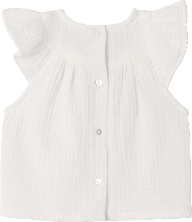 Image du produit Vertbaudet Mädchen Baby Bluse mit kurzen Volantärmeln (62)