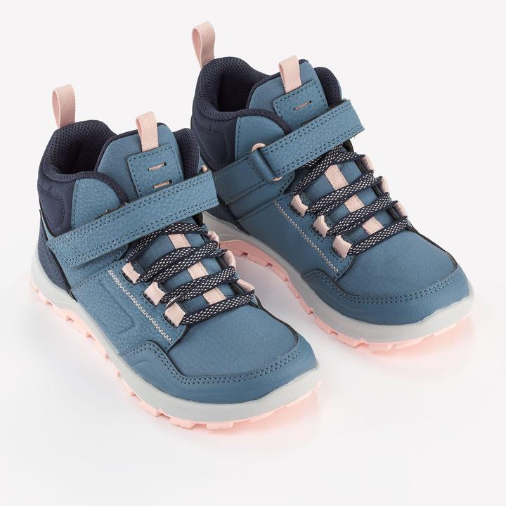 Image du produit Quechua Chaussures de randonnée enfants taille 28-34 mi-hautes à scratch - NH500 bleu (30)