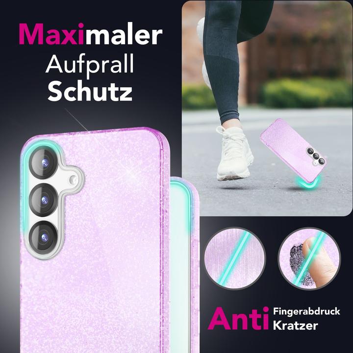 Image du produit Nalia ShinePop - Stabile Glänzende Glitzer Hülle - Glamour Glitter Cover (Samsung Galaxy S25)