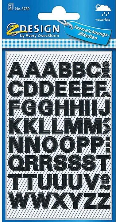 Avery Buchstaben-Etiketten 'A-Z' 3780