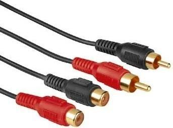 Actual product image Hama Stereo cinch extension cable (4 m, Cinch)