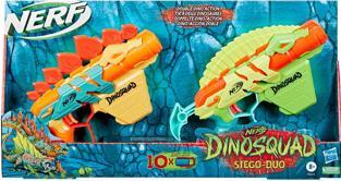 Actual product image Hasbro Nerf Dinosquad Stego Duo Pack