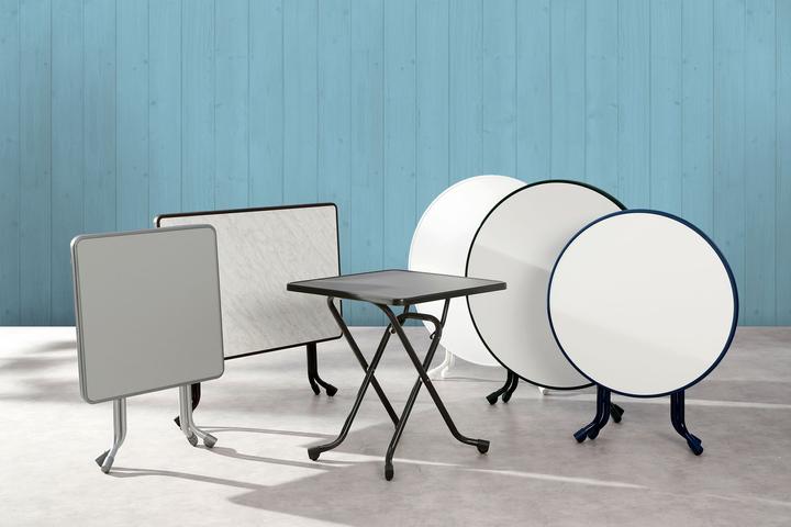 Actual product image Best Folding table Ø 80 H 70 cm brown (80 cm)