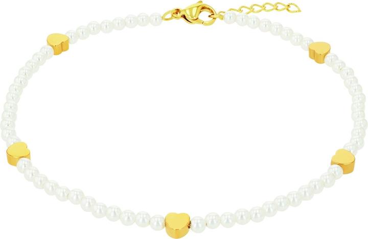 Produktbild Amor Sommerschmuck für Damen, Edelstahl, Glasperle | Herz (Edelstahl, 25 cm)
