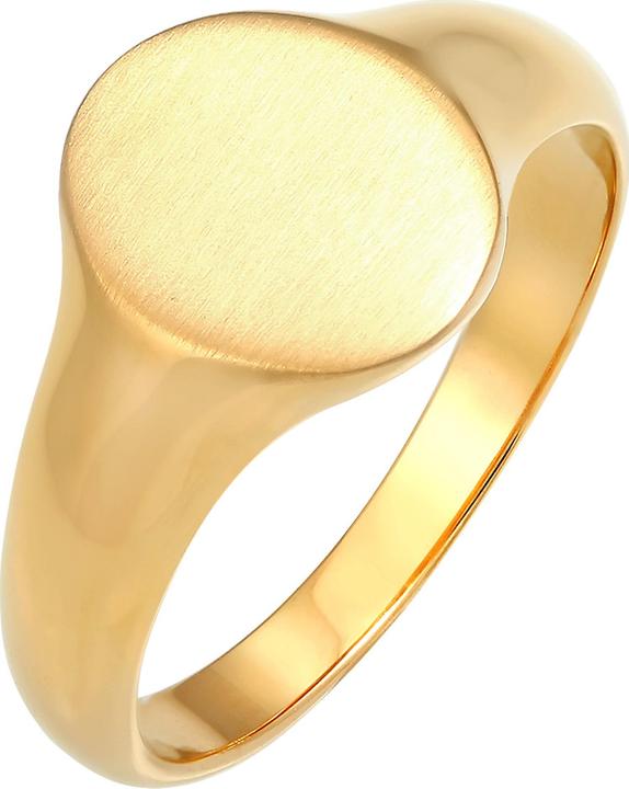 Kuzzoi Ring Basic Cool Siegelring Herren Matt 925 Silber
