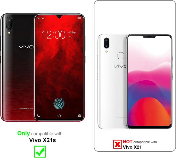 Actual product image Cadorabo Book Invisible Magnet Cover (Vivo X21s)