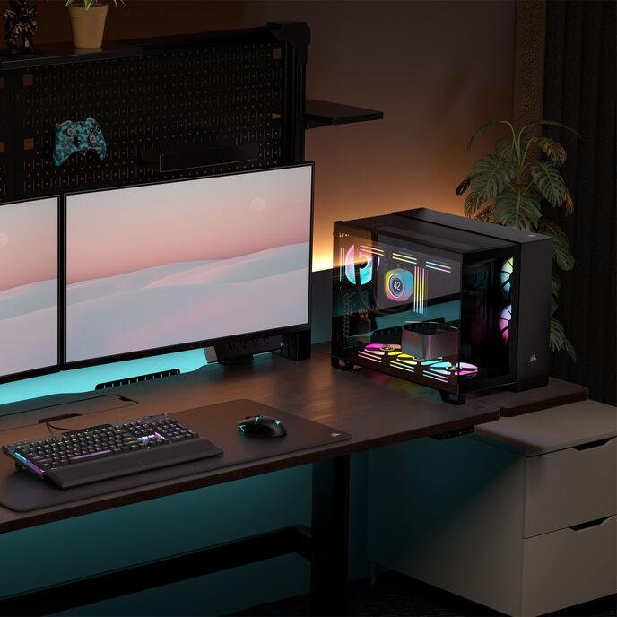 Actual product image Corsair Case iCUE 2500X RGB Midi TG black (mATX)