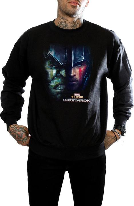 Image du produit - Sweat THOR RAGNAROK HULK SPLIT FACE - Homme (L)