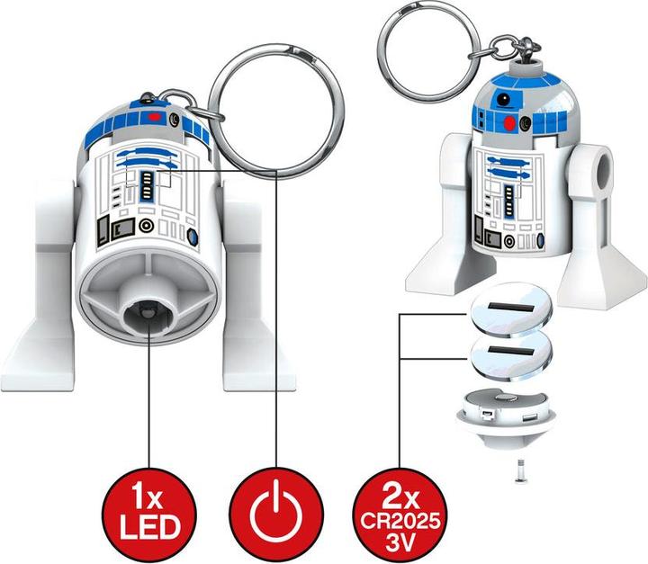 Produktbild Euromic Keychain w/LED Star Wars - R2-D2 (4005036-LGL-KE21)