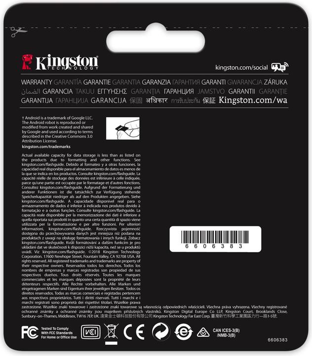 Produktbild Kingston Canvas React microSDXC (128 GB, microSDXC, U3, UHS-I)