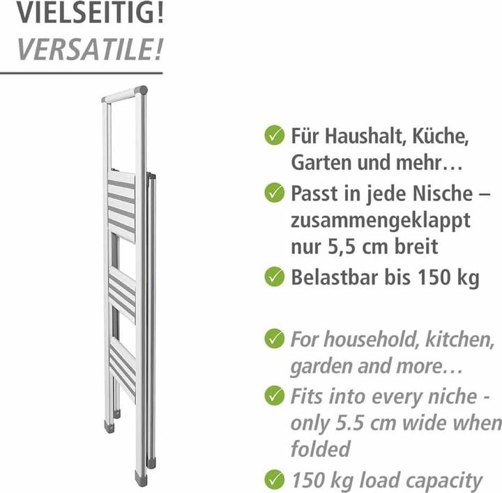 Produktbild Wenko Haushaltsleiter (Trittleiter, 44 cm)