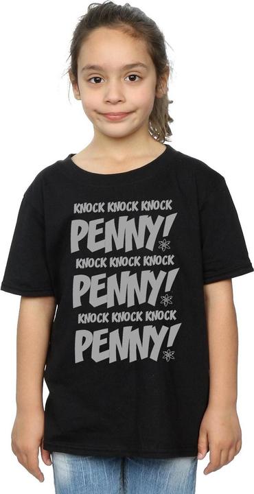Actual product image Dam Girls Sheldon Knock Knock Penny Cotton T-Shirt (152, 158)