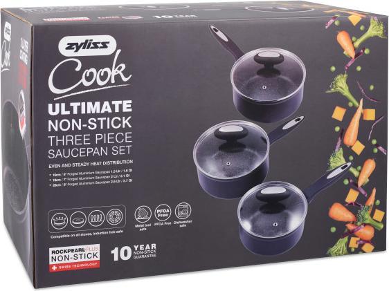 Actual product image Zyliss Cooking pot set Ultimate 3 pieces (20 cm, Pan set + pot set, Aluminium)