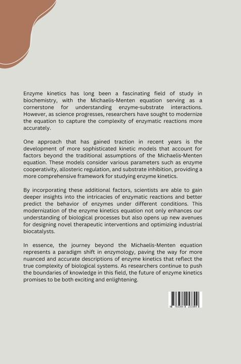 Produktbild Unveiling Enzyme Kinetics: The Michaelis - Menten Equation Explained (Deutsch, Mourine, 2024)
