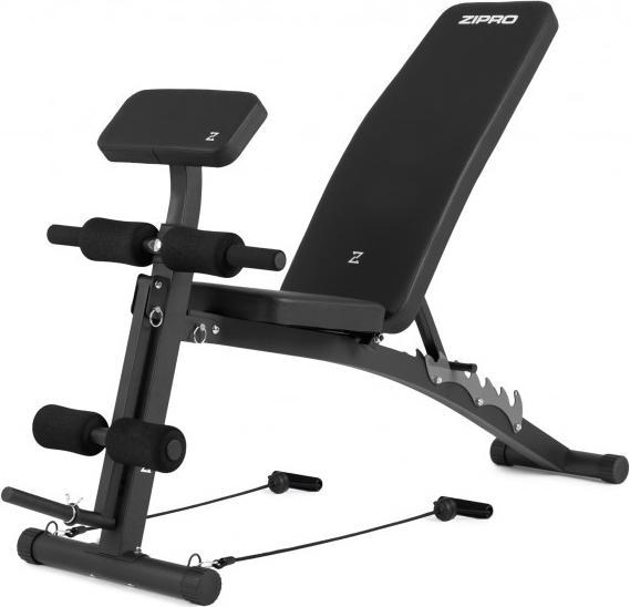 Zipro Volume Trainingsbank mit Beinpresse und Gebetsstange