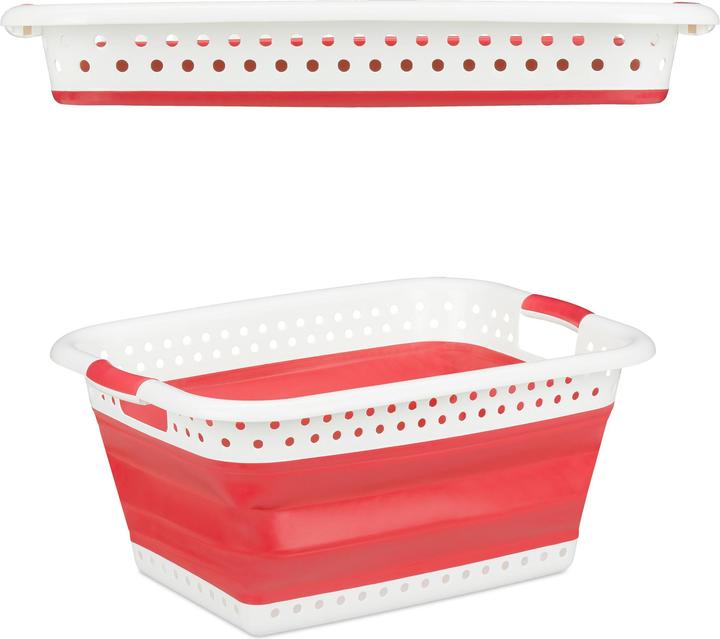 Immagine prodotto Relaxdays Cesto Portabiancheria Pieghevole con Manici (37 l)