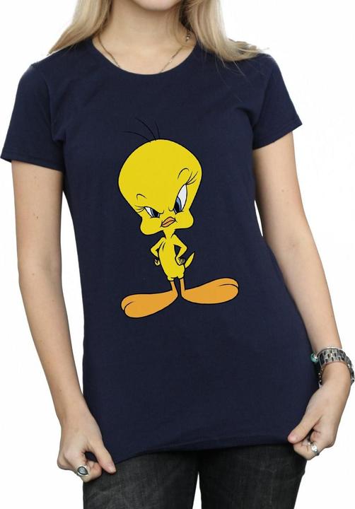 Immagine prodotto Looney Tunes Maglietta in cotone da donna/ragazzo Angry Tweety (S)