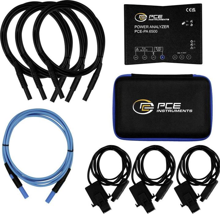 Produktbild PCE Instruments Netz-Analysegerät 3phasig, 1phasig mit Loggerfunktion, inkl. S