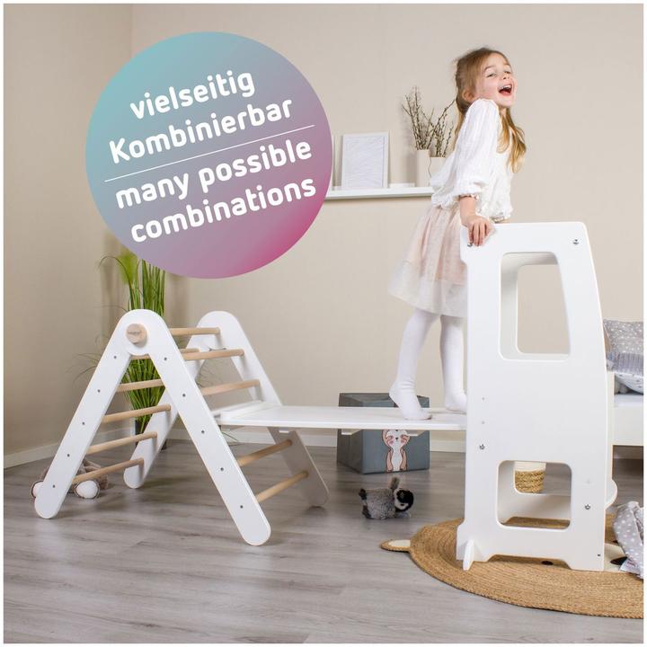 Produktbild Tobi Kletterleiter und Rutsche 2in1 natur lackiert