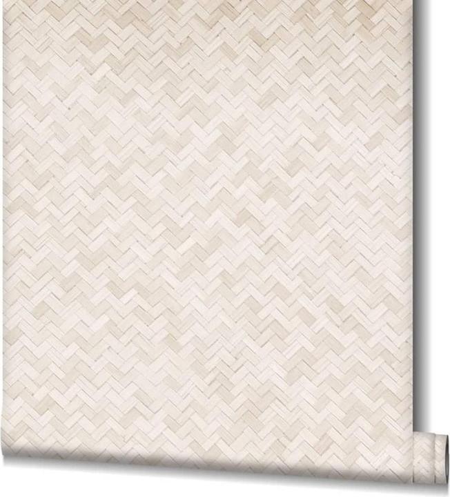 Actual product image Marburg Vliestapete 33333 Botanica Geometrisch Holz-Optik beige (10.05 m x 53 cm)
